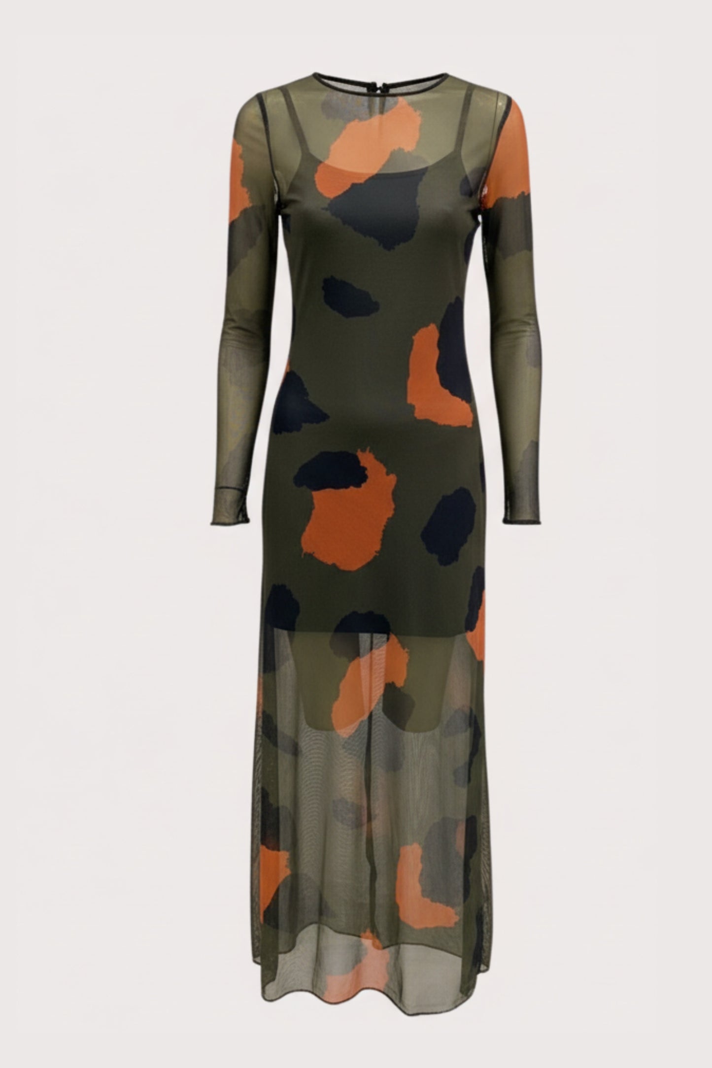 Mesh Dress Animal Print