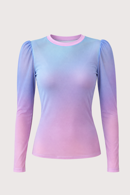 Mesh Blouse Degraded