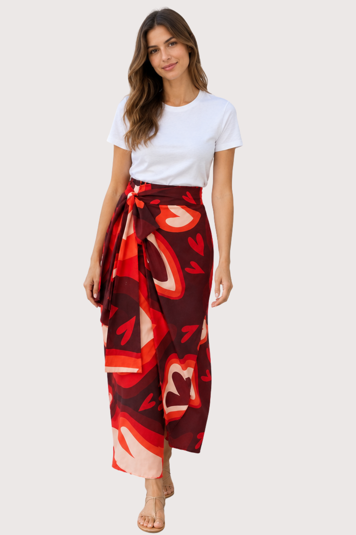 Skirt  Print Hearts